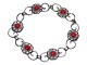 Antik K 
presents: 
Hingelberg 
silver
Bracelet with 
red corals from 
1940-1950
