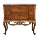 Aabenraa 
Antikvitetshandel 
presents: 
Walnut 
veneered and 
partly gilt 
marble top 
commode made by 
the manufacture 
...