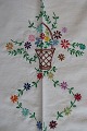 ViKaLi 
presents: 
Old table 
cloth
With 
embroidery in 
colours - made 
by hand
About 160cm x 
93cm
In a good ...