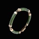 Bestik.dk 
presents: 
Harry 
Aksel Nørgaard 
- Denmark. 14k 
Gold Bracelet 
with Nephrite.