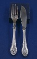 Antikkram 
presents: 
Rokoko 
Danish silver 
flatware, set 
of 2 items fish 
cutlery all of 
silver
