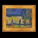 Aabenraa 
Antikvitetshandel 
presents: 
Erik 
Hoppe, 
1896-1968, oil 
on canvas. 
Landscape, 
Copenhagen. 
Signed Hoppe. 
...
