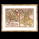 Aabenraa 
Antikvitetshandel 
presents: 
Map 
showing the 
Kingdom of 
Denmark by 
Ortelius 1854. 
Size with 
frame: 50x64cm