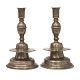 Aabenraa 
Antikvitetshandel 
presents: 
Pair of 
bell shaped 
early Baroque 
pewter candle 
sticks. 
Northern 
Germany ...