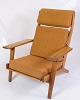 Osted Antik & 
Design 
presents: 
Armchair - 
Ge290a - High 
Back - Oak - 
Yellow Fabric - 
Hans J. Wegner 
- Getama - ...