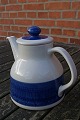 Antikkram 
presents: 
Blue Koka 
Swedish 
porcelain, 
covered coffee 
pot