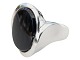 Antik K 
presents: 
N.E. From 
silver
Modern ring 
with black onyx 
stone - Size 50