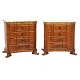 Aabenraa 
Antikvitetshandel 
presents: 
Pair of 
Danish mid 18th 
century baroque 
walnut veneered 
and partly gilt 
...