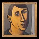 Aabenraa 
Antikvitetshandel 
presents: 
Wilhelm 
Freddie, 
Denmark, 
1909-95, oil on 
wood. Very 
early self 
portrait ...