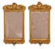 Aabenraa 
Antikvitetshandel 
presents: 
Pair of 
Northgerman 
gilt Rococo 
mirrors circa 
1760. H: 65cm. 
W: 35cm