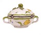 Aabenraa 
Antikvitetshandel 
presents: 
Rare late 
18th century 
Stralsund 
faience sugar 
tureen circa 
1770. H: 11,5cm