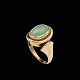 Bestik.dk 
presents: 
Jørgen 
Larsen - 
Copenhagen. 14k 
Gold Ring with 
Jadeite.