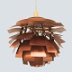 Antik 
Damgaard-
Lauritsen 
presents: 
Poul 
Henningsen; PH 
copper 
artichoke lamp, 
diam. 60 cm.