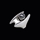 Bestik.dk 
presents: 
Georg 
Jensen. 
Sterling Silver 
Ring #139 with 
Hematite - 
Henning Koppel.