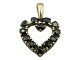 Antik K 
presents: 
14-carat 
gold
Small heart 
pendant with 
dark blue 
sapphires