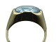 Antik K 
presents: 
Herman 
Siersbøl 
14-carat gold
Ring with 
aquamarine - 
Size 52