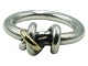 Antik K 
presents: 
Danish 
sterling silver 
and gold
Modern thick 
ring - Size 47