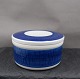 Antikkram 
presents: 
Blue Koka 
Swedish 
porcelain, 
covered butter 
jar