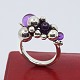 Antik 
Damgaard-
Lauritsen 
presents: 
Georg 
Jensen; A 
Moonlight 
Grapes ring of 
sterling silver 
set with 
amethysts