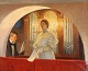 Dansk 
Kunstgalleri 
presents: 
"Henny 
Brodersen sings 
in Skagen 
church" Michael 
Ancher has made 
this motif in 
...