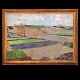 Aabenraa 
Antikvitetshandel 
presents: 
Olaf Rude, 
1886-1957, oil 
on canvas. 
Landscape with 
fields, 
Denmark. ...