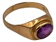 Antik K 
presents: 
Erik 
Magnussen 
14-carat gold
Ring with 
amethyst - Size 
61