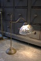 K&Co. presents: 
Old French 
Bureau table 
lamp in brass 
with original 
lampshade in 
waffled Mercury 
Glass...