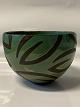 Antik Huset 
presents: 
Ceramic 
glazed bowl, in 
green and brown 
colours.