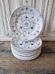 Karstens Antik 
presents: 
B&G Blue 
fluted Hotel 
porcelain with 
logo "Det 
Licktenbergske 
Palæ" lunch 
plate no. 712