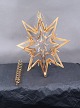 Antikkram 
presents: 
Georg 
Jensen Denmark 
Christmas 
ornaments in 
gilded brass. 
Star 23cm for 
Christmas Tree 
in ...