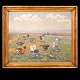 Aabenraa 
Antikvitetshandel 
presents: 
Johannes 
Larsen, 1867- 
1961, oil on 
canvas. Signed 
and dated 1946. 
Visible ...