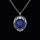 Bestik.dk 
presents: 
Georg 
Jensen. 
Sterling Silver 
Pendant with 
Lapis Lazuli.