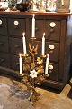 K&Co. presents: 
Antique, 
decorative 
French church 
candlestick in 
bronze from the 
1800s...