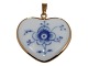 Antik K 
presents: 
Blue 
Traditional
Heart pendant 
with gold edge