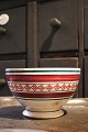 K&Co. presents: 
Large old 
French cafe 
latte bowl in 
faience with a 
fine pattern in 
red and green 
colors and ...