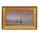 Aabenraa 
Antikvitetshandel 
presents: 
Christian 
Blache, 
1838-1920, oil 
on canvas. 
Seascape with 
Danish ships. 
...