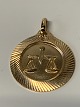 Antik Huset 
presents: 
Gold 
pendant for 
necklace, Libra 
- zodiac sign. 
18 carat gold, 
Stamp 750.