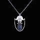 Bestik.dk 
presents: 
Georg 
Jensen. Silver 
Pendant #42 
with Lapis 
Lazuli - 
1915-27 
Hallmarks.