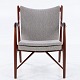 Roxy Klassik 
presents: 
Finn Juhl 
/ Niels Vodder
NV 45 - Rare 
armchair in 
solid teak and 
new light gray 
...