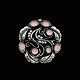 Bestik.dk 
presents: 
Georg 
Jensen. 
Sterling Silver 
Brooch with 
Rose Quartz 
#159.