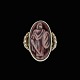 Bestik.dk 
presents: 
Jais 
Nielsen. Gold 
Plated Sterling 
Silver Ring 
with glaced 
Ceramic.