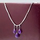 Antik 
Damgaard-
Lauritsen 
presents: 
Niels Erik 
From; A 
necklace of 
sterling silver 
set with 
amethysts