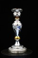 K&Co. presents: 
Fantastic 
fine 19th 
century 
candlestick in 
mercury glass - 
poor man's 
silver with 
fine etched ...