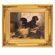 Aabenraa 
Antikvitetshandel 
presents: 
Simon 
Simonsen, 
1841-1928, oil 
on canvas. Two 
dogs. Signed 
and dated 1889. 
...