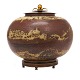 Aabenraa 
Antikvitetshandel 
presents: 
Large sung 
glazed 
stoneware 
lidded vase by 
Carl Halier for 
Royal ...