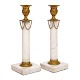 Aabenraa 
Antikvitetshandel 
presents: 
Pair of 
Gustavian 
marble candles 
ticks with fire 
gilt mountings. 
Sweden ...