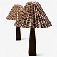 Roxy Klassik 
presents: 
Lisa 
Pape-Johansson 
/ 
Stockmann-Orno.
Pair of table 
lamps in 
patinated 
leather with 
...