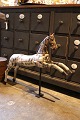 K&Co. presents: 
Decorative, 
French 19th 
century wooden 
horse with iron 
head and old 
paint with a 
really nice ...