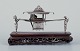 L'Art presents: 
Antique 
Chinese Sedan 
Chair Carriage 
Sterling Silver 
Figural 
Inkwell.