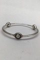 Danam Antik 
presents: 
Georg 
Jensen Sterling 
Silver Bangle 
No. 473 Sphere 
Pearls